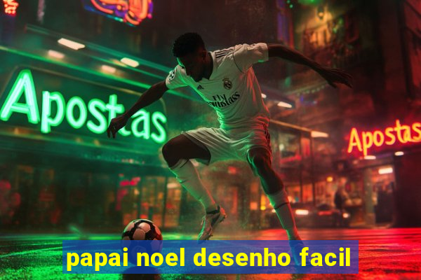 papai noel desenho facil